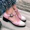 Women Buckle Side Cut Breathable Wearable Casual Closed Toe Sandals - Pink