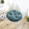 45cm Diametre Thick  Round Seat Cushion PP Cotton Filling Sofa Chair Sit Pad Tatami Yoga Seat Mat - Blue