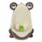 Lovely Frog Children Potty Toilet Training Brush Cleaning Kids Urinal Kid Boy Pee Removable Bathroom - Coffee
