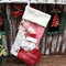 Christmas Decoration Socks Plaid Snowman Christmas Gifts Elderly For Christmas Tree - B