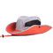 Men Folding Outdoor Mesh Sun Hat Wide Brim Sun Protection Hat Fishing Hunting Hiking Hat - Gray
