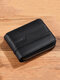 Men RFID Genuine Leather Cow Leather Multi-function Card Slot Wallet - Black
