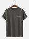 Mens 100% Cotton Character Print Crew Neck Short Sleeve T-Shirt - Brown