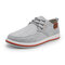 Men Stylish Canvas Breathable Non Slip Large Size Casual Shoes - Grey