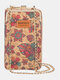 حقيبة حمل متعددة الفتحات بطاقة بطبعة جلد صناعي هاتف حقيبة كروس بودي - #03