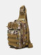 Nylon Outdoor Camo Pattern Multi-pockets Tactical Fish Bag Crossbody Bag Chest Bag - #06