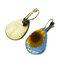Bohemian Sun Flower Print Earrings Water Drop Shape Sunflower Gem Mount Ear Hook Women Jewelry Gifts - 16