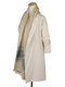 Casual Solid Color Button Long Sleeve Plus Size Jacket - Beige