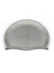Silicone Waterproof Solid Color Swimming Cap For Adult - Silver