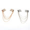 Trendy Metal Tassel Chain Headwear Elegant Long Chain Hair Comb Hair Accessories - Silver