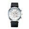Classic Business Mens Quartz Watches Waterproof Calendar Date Leather Watches Portable Clock for Men - #4