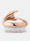 Hair Scalp Anti-itch Massage Brush Remove Dandruff Promote Hair Growth Shampoo Brush - Gold