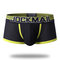 Stylish Spell Color Pouch Mesh Boxer Elastic Belt Thin Breathable Underwear for Men - Yellow
