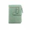Women Bifold PU Stitching Short Wallet Multifunction 8 Card Slot Purse - Green