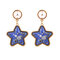 Богемская ракушка в форме звезды, серьга со стразами, жемчуг Серьги для стиля Женское Пляжный - 03