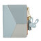 Tassel Heart-Shaped Metal Multi-Slots Short Slim Card Holder Purse  - Blue