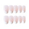 Nude Rounded Fake Nails Natural Solid Color Nail Tips For Nail Art Artificial Nails - Nude