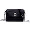 Women Genuine Leather Crossbody Bag Vintage High-end Lock Chain Shoulder Bag - Black