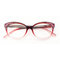 Women Vogue Light Resin Plastic Anti-fatigue Comfortable Computer Cat Eye Reading Glasses - Red