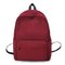 Backpack Female Tide College Wind Canvas Middle School Student Bag Men's Casual Waterproof Canvas Travel Backpack Bag - Red