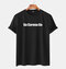 Mens Mourning Character Slogan Short Sleeve T-shirts - Black