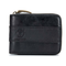 Bullcaptain RFID Antimagnetic Vintage Genuine Leather 11 Card Slots Trifold Wallet For Men - Black