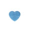 Silicone Heart Shape Makeup Brush Cleansing Pad Mat Tool - Blue
