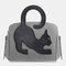 حقيبة يد نسائية بنمط قطة كروس بودي - اللون الرمادي