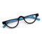 女性のファッションヴィンテージプラスチックガラス高精細細い猫老眼鏡 - 青