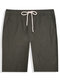 Men Plain Casual Cotton Board Shorts Solid Color Holiday Drawstring Casual Shorts - Gray