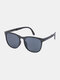 Unisex Full Frame Tinted Lenses Ultra-light Fully Foldable Portable Polarized UV Protection Sunglasses - Black