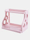 Multi Use Superposition Type Double Layer Shelf Tool Holder Reinforcement Thickened Kitchen Sundry Storage Shelf Rack - Pink