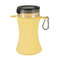 BPA Free Collapsible Silicone Waterproof Sports Water Bottle Bag Clip Foldable LED Light Cup - Yellow