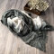 Cotton And Linen Hanging Dyeing Contrast Color Gradient Stitching Oversized Scarf Retro Literary Style Shawl Mori Female - Dark Green