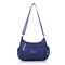 Woman Multi- Zipper Crossbody Bag Shoulder Bag Waterproof Tote Bag - Dark Blue