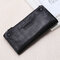Women Genuine Leather Long Wallet Card Holders Phone Bag Purse - Black