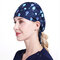 Women Warm Sweat Printed Operating Room Nurse Hat Anti-smoke Chef Hat Food Hygiene Work Cap - 007