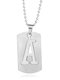 Trendy Simple Geometric-shaped Hollow Letter Pendant Round Bead Chain 3 Wearing Methods Stainless Steel Necklace - A