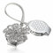 Crystal Flower Magnetic Retractable Curtain Clips Tie Backs Holdbacks Decorarion - Silver