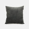 Coussin à motif tridimensionnel nordique CHenille Jacquard oreiller maison chambre taie d'oreiller carrée - Noir