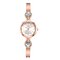 Mulheres de Estilo Elegante Watch Aço Inoxidável Diamante Watch Pulseira Delicada de Quartzo Watch - 01