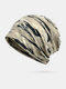 Women & Men Dual-use Warm Outdoor Mixed Color Casual Personality Brimless Beanie Scarf - Khaki