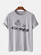 Mens Funny Angel Pattern Short Sleeve 100% Cotton T-Shirt - Gray