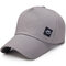  Men Women Solid Color Smile Cotton Baseball Caps Adjustable Casual Sunshade Hip Hop Hat - Grey