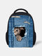3D Animal Creative Cartoon Cute Cat Print Casual Style Backpack Schoolbag - #13
