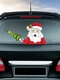 Santa Claus Pattern Car Window Stickers Wiper Sticker Removable Christmas Stickers - #08