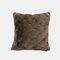 Sofa Pillowcase Nordic Simple Rabbit Hair Cushion Living Room Bedroom Simple Cushion - Coffee