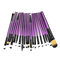 20Pcs Professional Makeup Brushes Cosmetic Synthetic Hair Brushes Kit Set - Purple