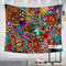 Colorful Abstract Sun God Taiji Diagram Tapestries Beach Towel Yoga Towel Living Room Art Decor - #4