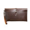 PU Retro Clutch Bags Casual Envelope Bags For Men - Coffee